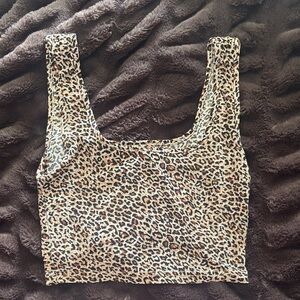 Leopard Print Crop Top